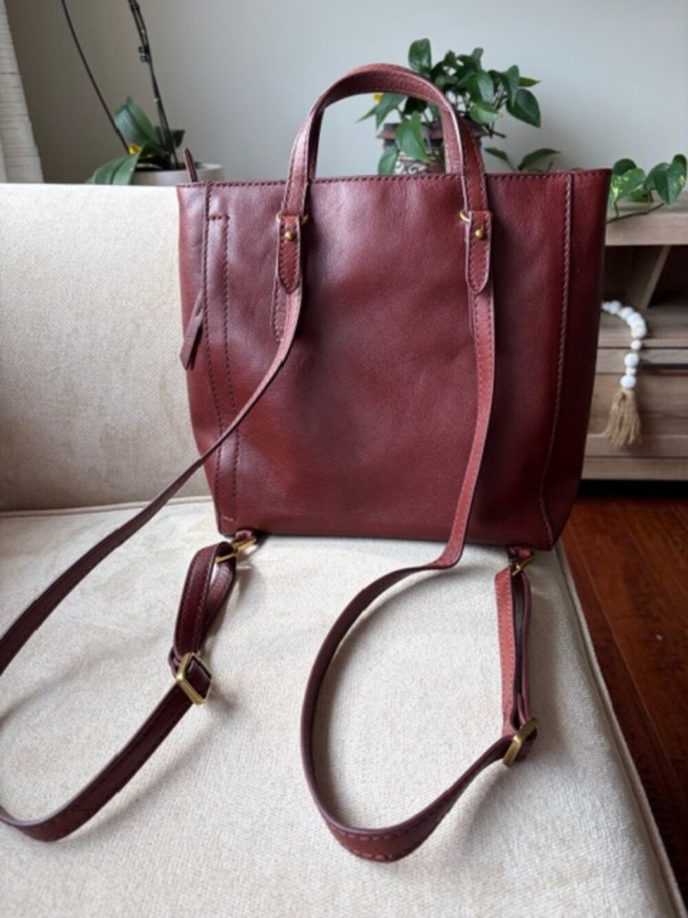 Fossil Leather Convertible Handbag/Backpack